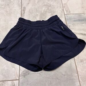 lululemon athletica Navy Elastic-Waist Athletic Shorts